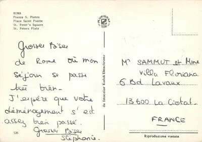 Place Saint-Pierre — widok z lotu — Plurigrave Terni n°536 — Rewers