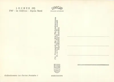 Agnès Sorel — O Castelo — Loches (37) — LUMICAP — Verso