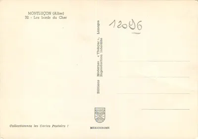 Montluçon (Allier) — Brzegi Cher — Wydawnictwo Mexichrome — Rewers
