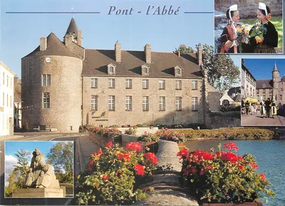 Pont-l'Abbé — Castelo e trajes tradicionais bretones — Éditions Alliance Carterie, n° 9573