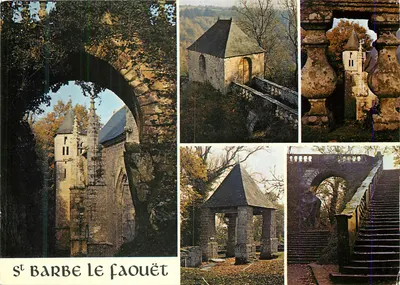 St Barbe le Faouët — capela e escada gótica — Edições da Bretanha