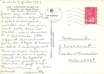Leucate — Stary Molo — Wydawnictwo S. Audumares, nr 4350 — Rewers