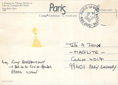 Avenue des Champs-Élysées i Arc de Triomphe — Photo Rosine Mazin — Image'In Editions — Rewers
