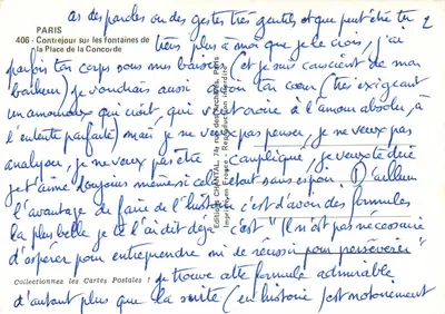 Place de la Concorde — Fontaines — Éditions CHANTAL, Paryż — Rewers