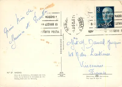 Arco de la Victoria y Ministerio del Aire — Madrid — Ediciones TISA Barcelona, N° 27 — Rewers