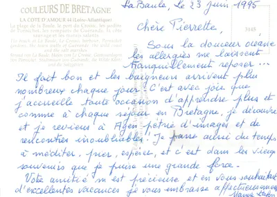La Côte d'Amour — La Baule, Le Croisic, Pornichet, Guérande — Wydawnictwo Art'Act (Loire-Atlantique) — Rewers