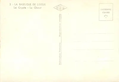 Bazylika Lisieux — Krypta - Chór — Wyd. BSL — Rewers