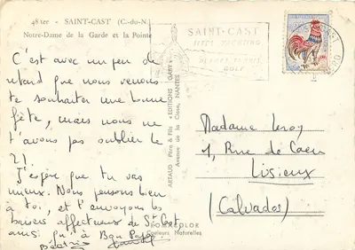 Saint-Cast (C.-du-N.) — Notre-Dame de la Garde e a Ponta — Edições Gaby — Verso