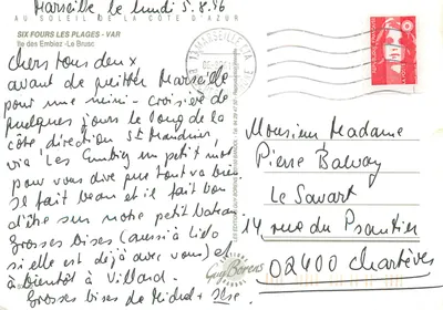 Ile des Embiez - Le Brusc — Prowansja, Var — Rewers