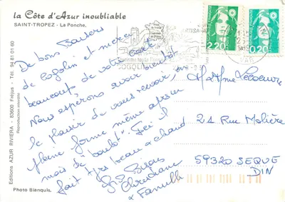 Saint-Tropez - La Ponche — Éditions Riviera Azur, n° 0160 — Rewers