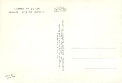 Souk kolorystyczny — Casablanca — Wydawnictwo La Cigogne — Rewers