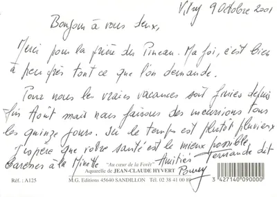 Las — złota światło — Jean-Claude Hyvert, M.G. Wydawnictwo, Ref. A125 — Rewers