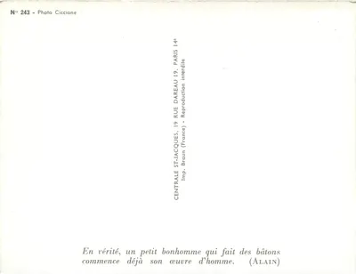 Dwa dzieci w klasie — wydawca Photo Ciccione, nr 243 — Rewers