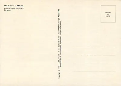Potier — ao alegre ourives — F. BRAUN n°2248 — Verso