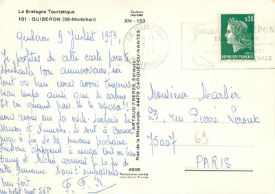 Quiberon i jego okolice — La Côte Sauvage, Saint-Pierre, Saint-Julien, Portivy — Turystyczna Bretania — Rewers
