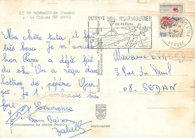 Île de Noirmoutier — Le Château (XIe siècle) — Éditions Modernes « Théodore » — Rewers
