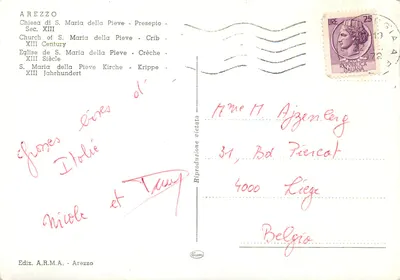Presepio - Nascimento - XIIIº século - Ediz. A.R.M.A. - Arezzo — Verso