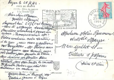 Plaża Grande Côte — Efekty fal — Wydawnictwo Royan — Rewers