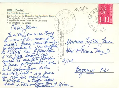 Ussel — Em Corrèze — Edições Panazol — Verso