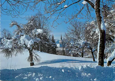 Hauteville-Lompnès (01) — Sob a Neve — Impressor Maccon