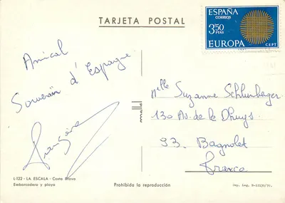 La Escala - Costa Brava — Embarrcadero y playa — L-122, wydawca malld — Rewers