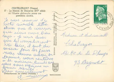 Dom Kartezjusza — Châtellerault — Wydawnictwo Nowoczesne — Rewers