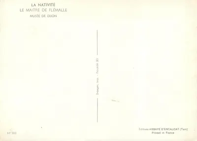 La Nativité — Le Maître de Flémalle — Musée de Dijon — Verso