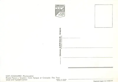 Combarro (Pontevedra) — Rincón Típico y Crucero — Éditions Arribas, Zaragoza — Verso