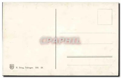 Propstei Birnau — interior barroco decorado — H. Sting, Tübingen, n° 316 — Verso