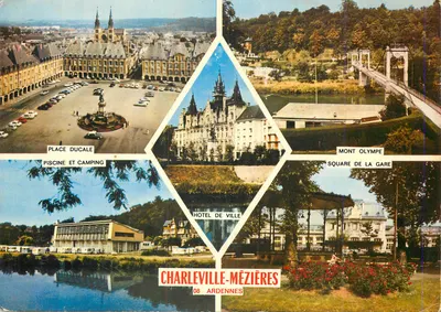 Charleville-Mézières — vista panorâmica — Impressor Combiér