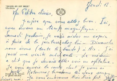 Quelle tête de fer ! — Tête-Bêche — Rysunek R. Allouin, O QD999 004.0018 — Rewers