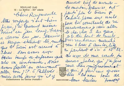 Souillac (Lot) — Belfier z XII wieku — Wydawnictwo Modernes « Théolac » — Rewers