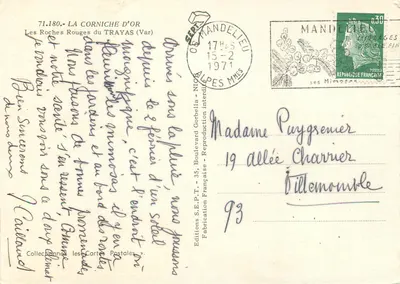 Les Roches Rouges du Trayas — Die Goldene Promenade — Éditions S.E.P.T. - Nîmes — Rückseite
