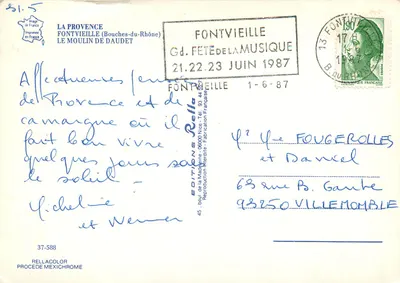 Moinho de Daudet — Provence — Edições Rellacolor — Verso