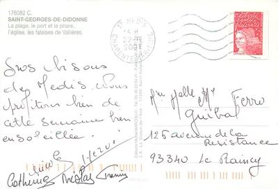 Saint-Georges-de-Didonne — plaża, światło i kościoł — Wydawnictwo Michel MARCOU — Rewers