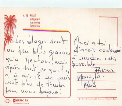 Rabat — Vista geral — Komaroc SA, N° 59 — Verso