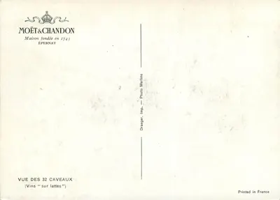 Caveaux Moët & Chandon — Épernay — Fotografia Draeager — Rewers