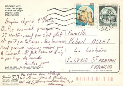 Calle del Doge — Caorle (VE) — Ed. Odorico s.n.c. n° CAO 501/598 — Rewers