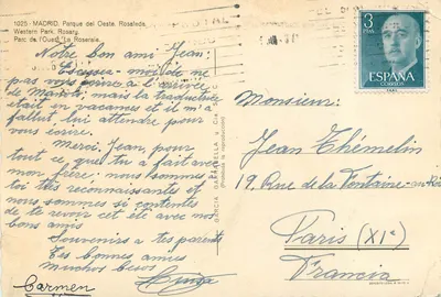 Parque del Oeste, Rosaleda — Madrid — editor García García Bella — Verso