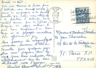 Viena — Panorama dos monumentos — Editora: PAC Wien, n°19 — Verso