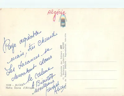 Nossa Senhora da África — Argélia — Edições JEFF — Verso