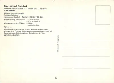 Freizeitbad Reinbek — piscina externa e interna — Behrendt Fotografie — Verso