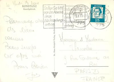 Konstanz — Konzilgebäude — Dr. Hans Knöpfel Verlag — Verso