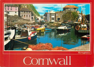 Mevagissey — porto de pesca — John Hinde (Distributors) Ltd.