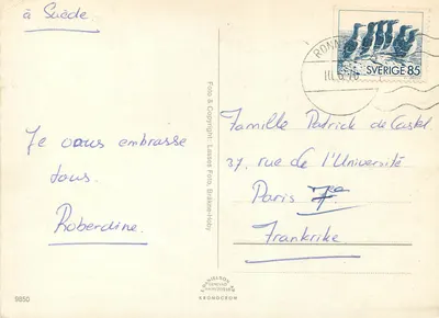 Bräkne-Hoby — paisagem e vista lacustre — Danielson & Kronocrom — Verso