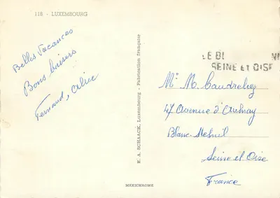Luxemburg — widok panoramiczny — E.A. Schäack, n°118 — Rewers