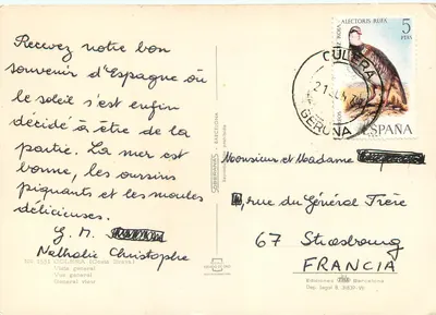 Colera (Costa Brava) — vista geral — Edições TISO, n° 1551 — Verso