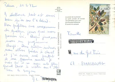 Porto Cristo — Mallorca — Editor FISA, n° 2463 — Verso