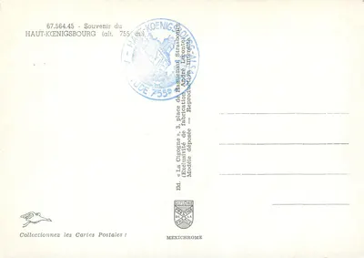 Zamek Haut-Koenigsbourg — Alzacja — wydawca IRIS — Rewers