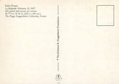 La Nuotata — Pablo Picasso — The Solomon R. Guggenheim Foundation — Verso